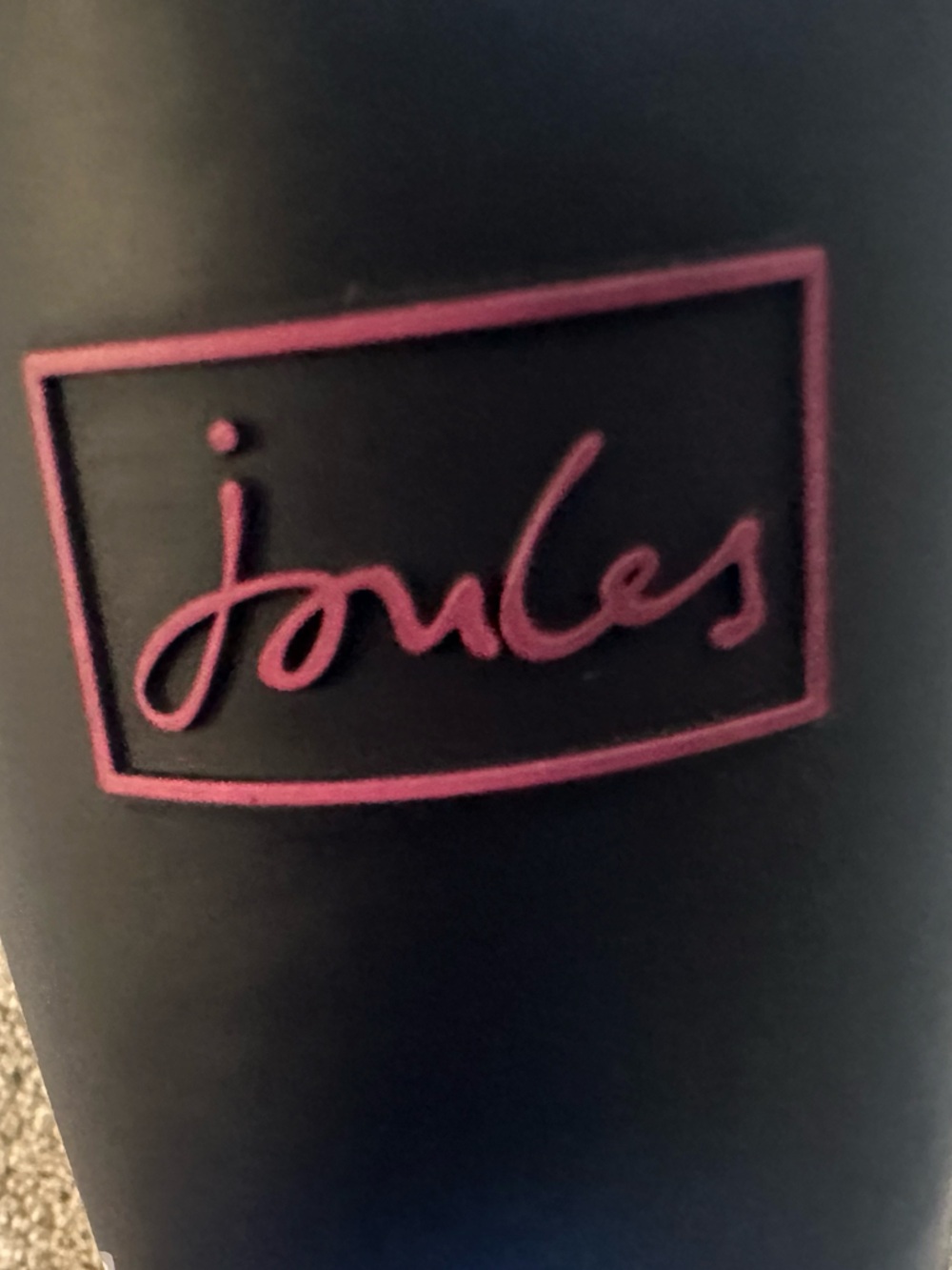 Joules Navy Unicorn Rain Boots with Polka Dot Lining - Picture 5 of 7